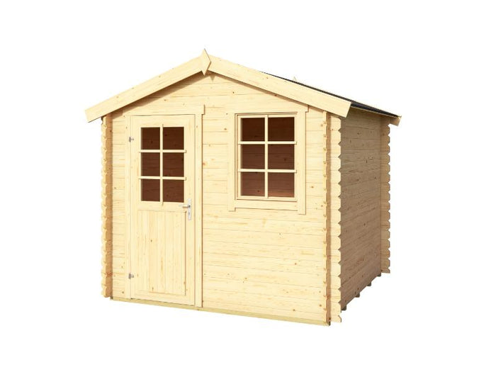 Lasita Blockbohlenhaus Wels 2 230 natur 28 mm
