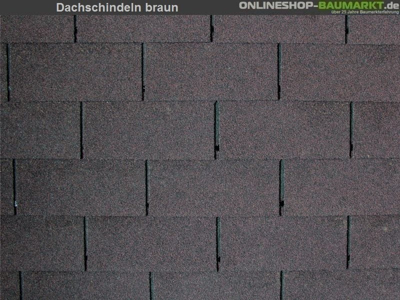 Lasita Dachschindeln Rechteck braun 7 Pakete
