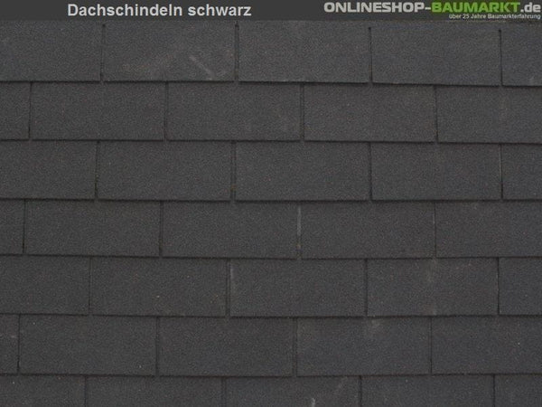 Lasita Dachschindeln Rechteck schwarz 7 Pakete