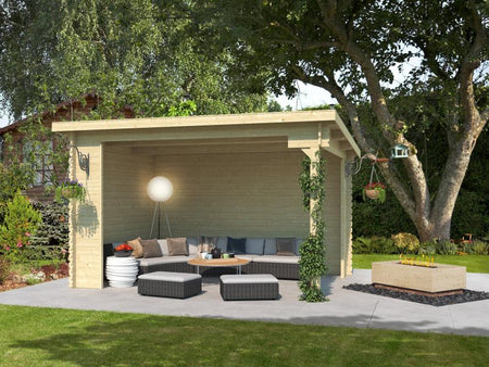 Lasita Unterstand / Lounge Buffalo 380 natur 28 mm