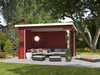 Lasita Unterstand / Lounge Buffalo 380 schwedenrot 28 mm