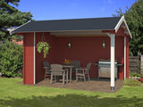 Lasita Unterstand / Lounge Kirian 300 Schwedenrot 28 mm