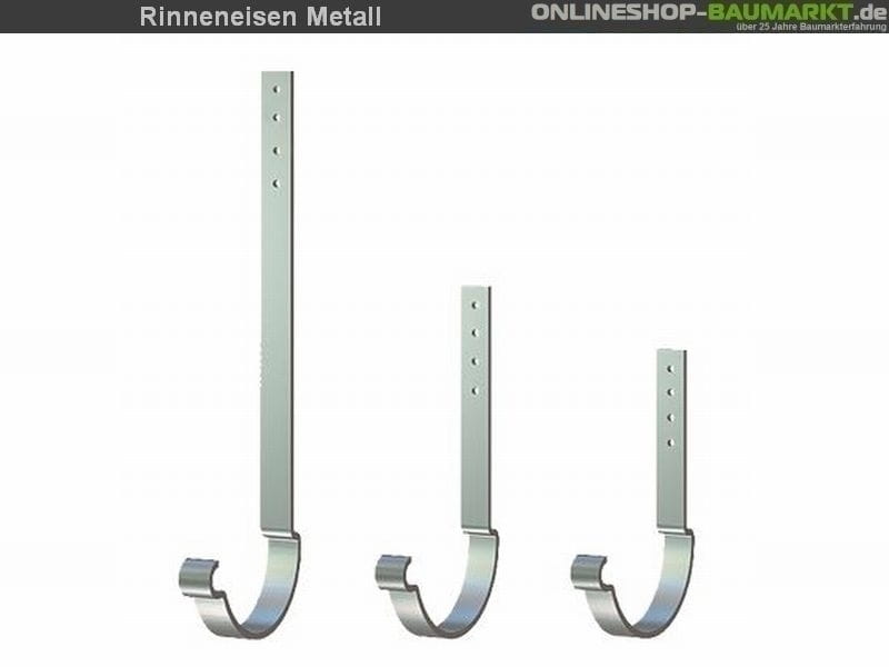 Metall-Dachrinne dunkelgrau Pultdach 800 cm