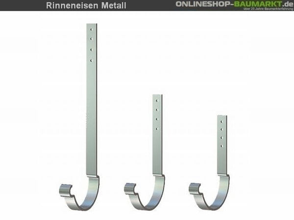 Metall-Dachrinne dunkelgrau Satteldach 600 cm