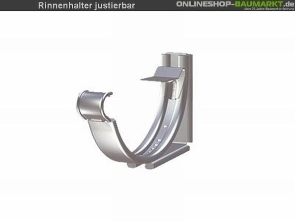 Metall-Dachrinne dunkelgrau Satteldach 700 cm