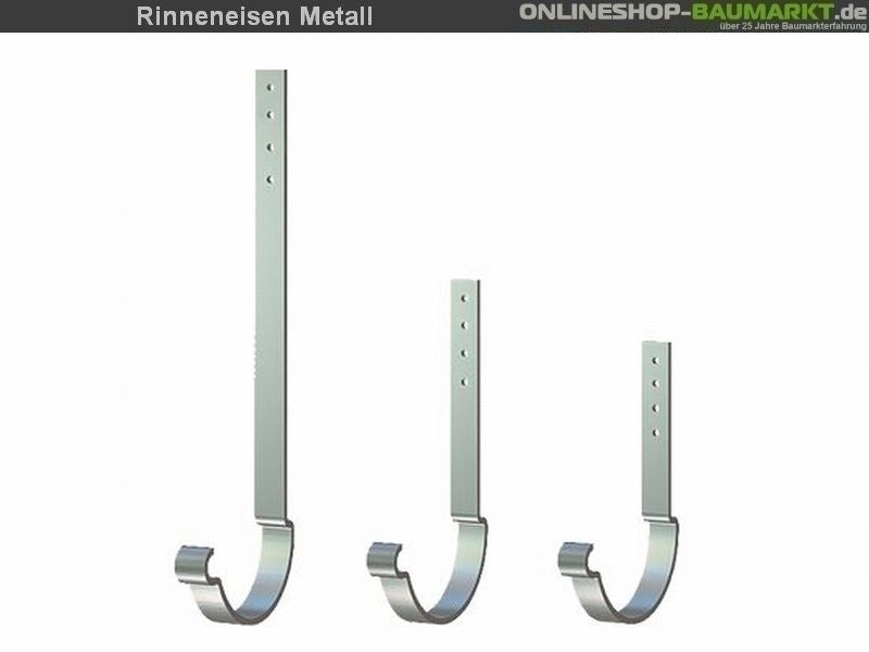 Metall-Dachrinne dunkelgrau Satteldach 800 cm