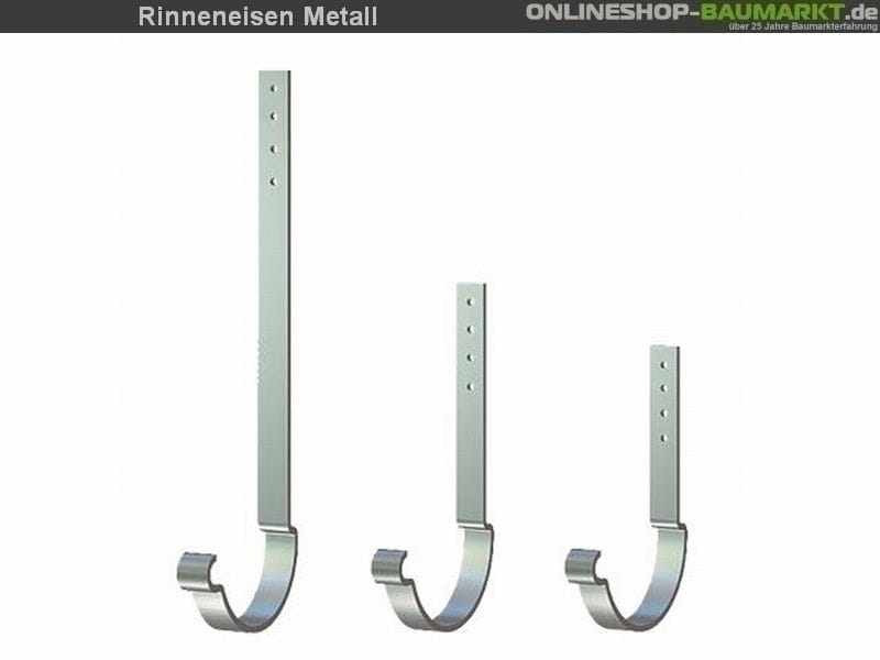 Metall-Dachrinne dunkelgrau Viereckdach 4 x 500 cm