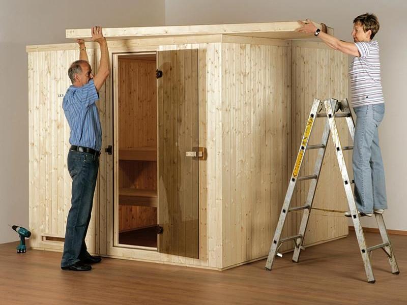 Montage Sauna Paradiso 2x2