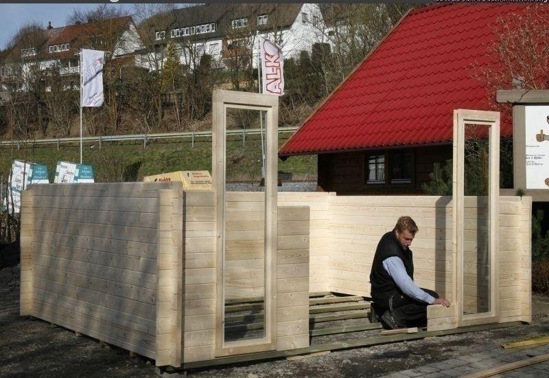 Montage Wolff Finnhaus Gartenhaus Trondheim 44-M XL (Deutschland)