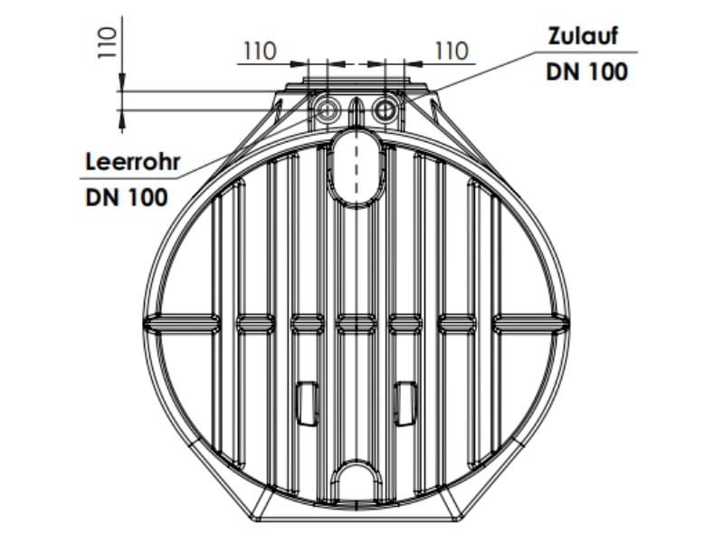 Nautilus Atlantis Premium 12.500 Liter Retentionszisterne - Retentionsvolumen 8000 L