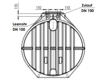 Nautilus Atlantis Premium 12.500 Liter Retentionszisterne - Retentionsvolumen 8000 L