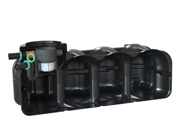 Nautilus Flachtank-Zisterne Hudson 5.000 Liter mit vorinstallierten Korbfilter & Siphon