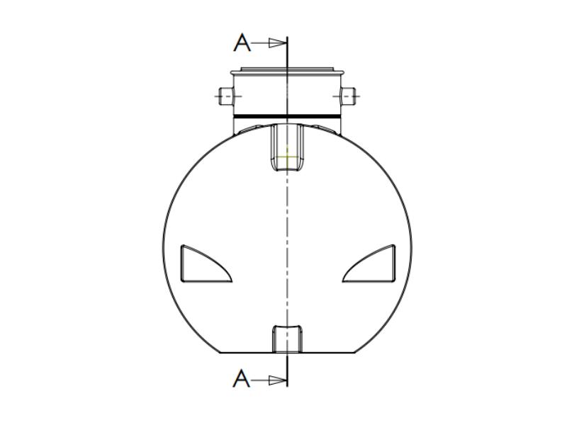 Nautilus Zisterne Ozeanis 4.000 Liter mit Korbfilter & Siphon