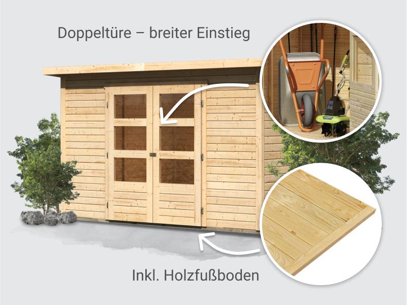 Osb smart choice Gartenhaus Stegen 5, inkl. Fußboden