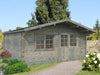 Palmako Blockbohlenhaus Britta 22,3 40 mm graue Tauchgrundierung
