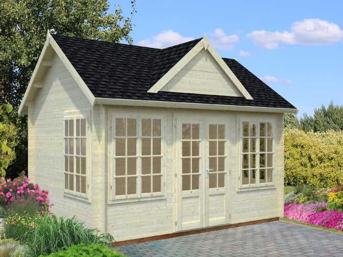 Palmako Blockbohlenhaus Claudia 11,5 34 mm natur