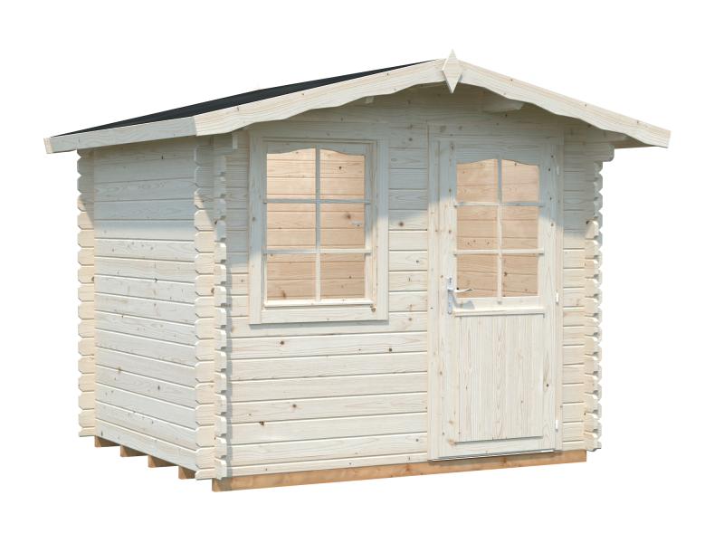 Palmako Blockbohlenhaus Emma 4,6 28 mm transparente Tauchgrundierung