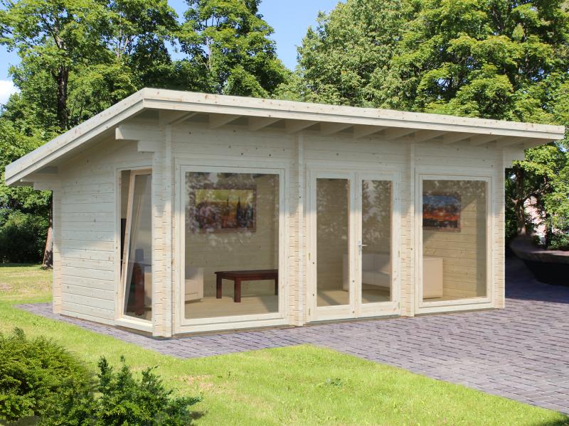 Palmako Blockbohlenhaus Heidi 19,7 70 mm natur