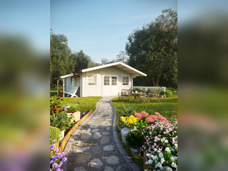 Palmako Blockbohlenhaus Helena 24,6 70 mm natur