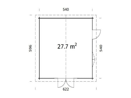 Palmako Blockbohlenhaus Irene 27,7 70 mm transparente Imprägnierung