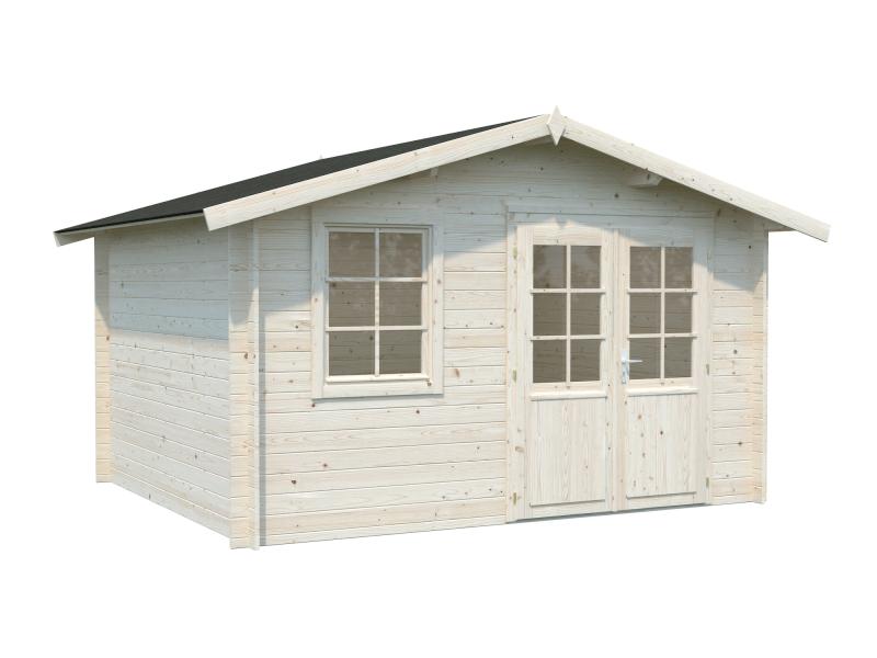 Palmako Blockbohlenhaus Klara 10,4 28 mm natur