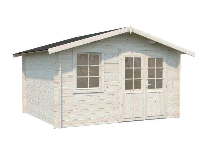Palmako Blockbohlenhaus Klara 10,4 28 mm transparent Tauchgrundierung