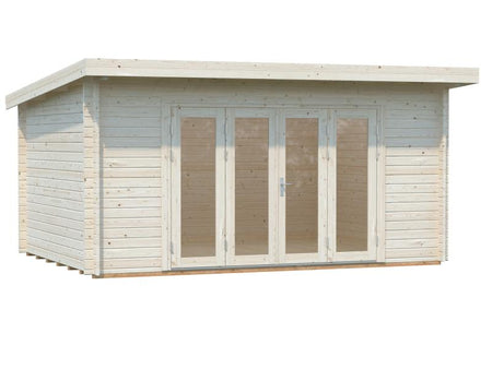 Palmako Blockbohlenhaus Lea 14,2 44 mm transparente Tauchgrundierung