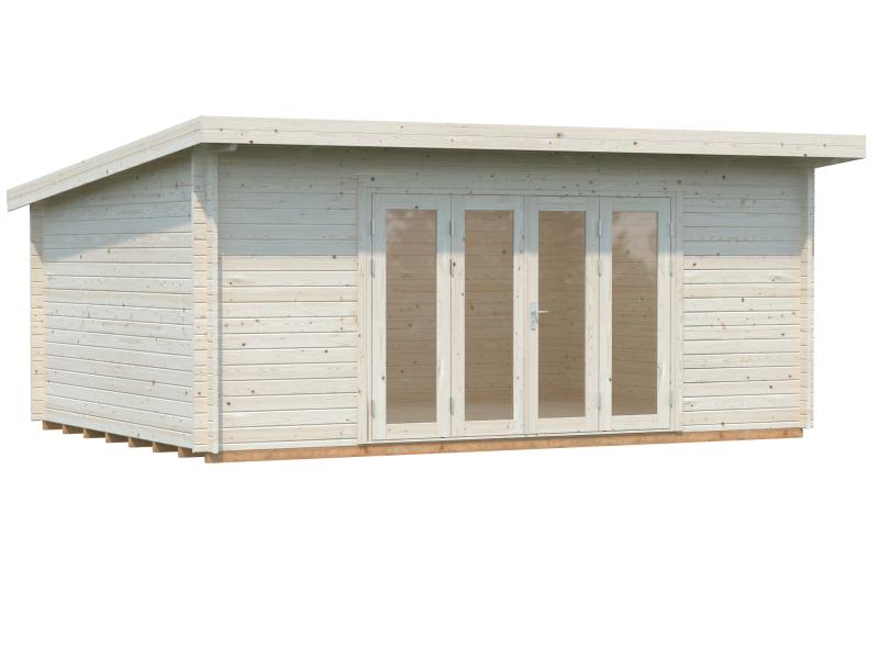 Palmako Blockbohlenhaus Lea 19,4 44 mm natur