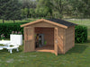 Palmako Blockbohlenhaus Lotta 10 34 mm braune Tauchgrundierung