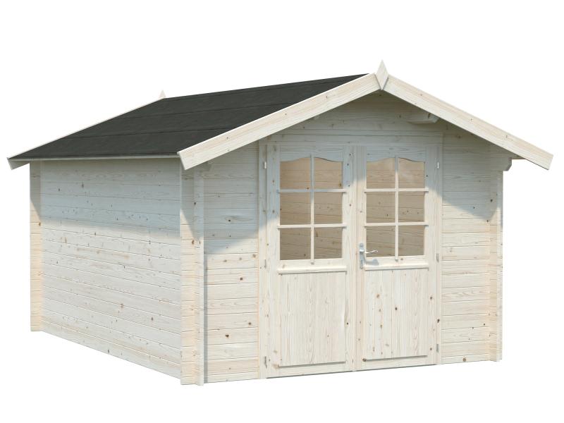 Palmako Blockbohlenhaus Lotta 10 34 mm natur