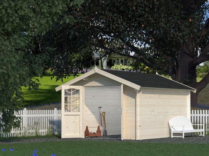 Palmako Blockbohlenhaus Lotta 10 34 mm natur