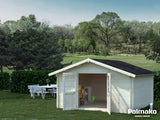 Palmako Blockbohlenhaus Lotta 13,9 34 mm natur