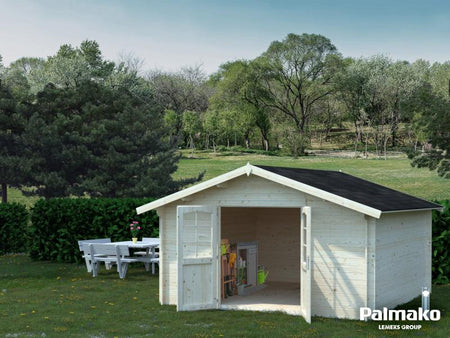 Palmako Blockbohlenhaus Lotta 13,9 34 mm natur