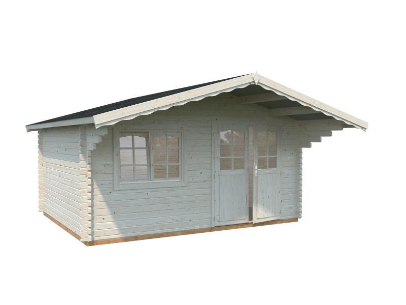 Palmako Blockbohlenhaus Sally 15,5 44 mm natur