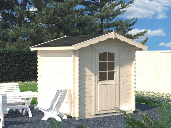 Palmako Blockbohlenhaus Vivian 3,8 28 mm natur