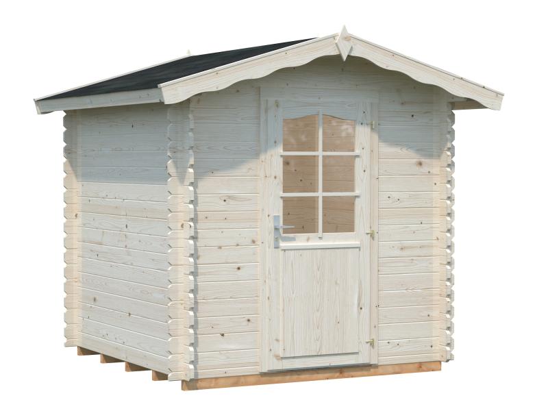 Palmako Blockbohlenhaus Vivian 3,8 28 mm transparente Tauchgrundierung