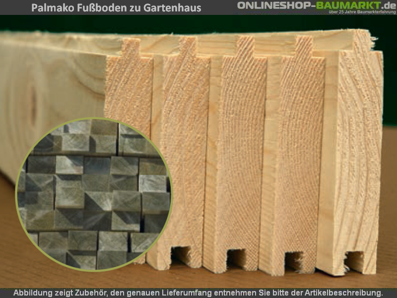 Palmako Fußboden für Britta 14,6 qm, naturbelassen