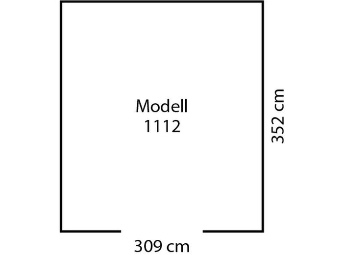 Pergart Gerätehaus Frankfurt 2 1112 - Holzoptik