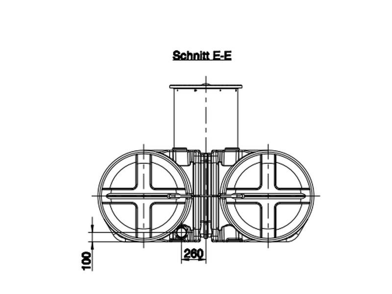 Roth Flachtank - Zisterne Twinbloc Garten-Set 7000 Liter (2 x 3500 L)