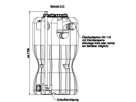 Roth Regenwasser Basis-Hausspeicher 750 Liter