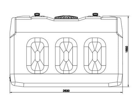 Roth Regenwasser Erweiterungs-Industriespeicher 3000 Liter