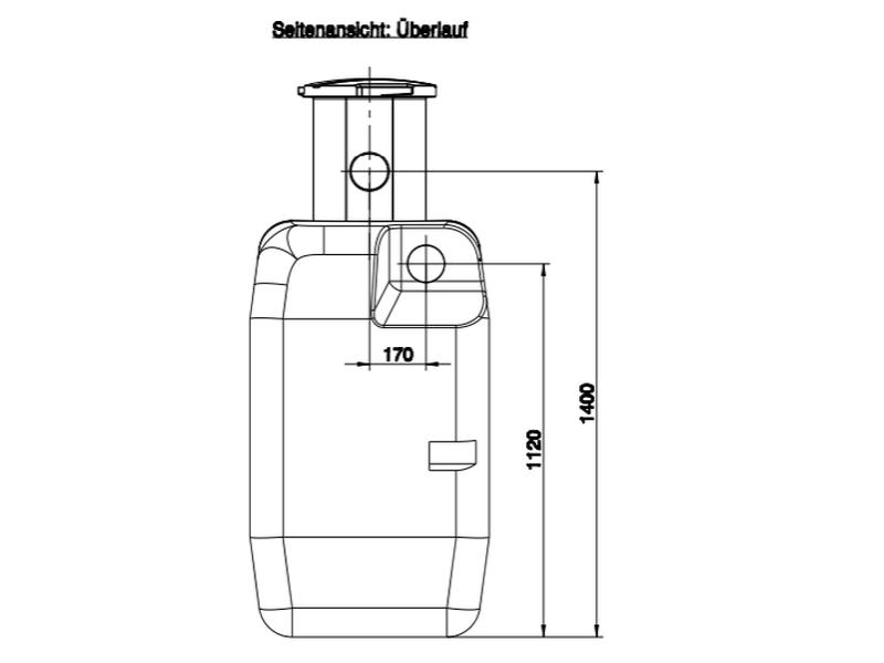 Roth Regenwasser Sammelbehälter 1000 Liter inkl. Filterkorb