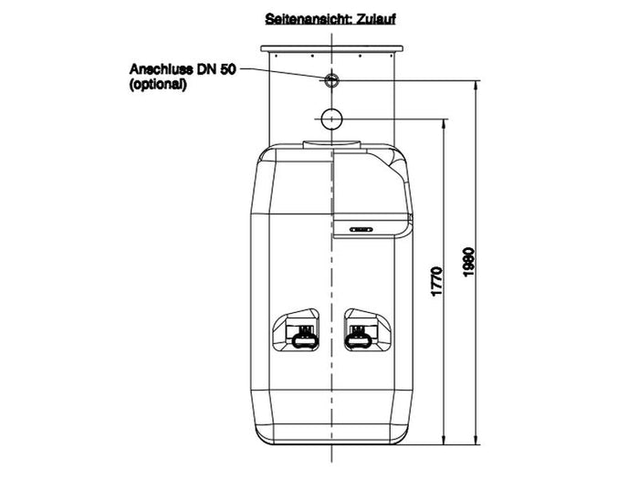 Roth Regenwasser Sammelbehälter 2000 Liter inkl. Filterkorb