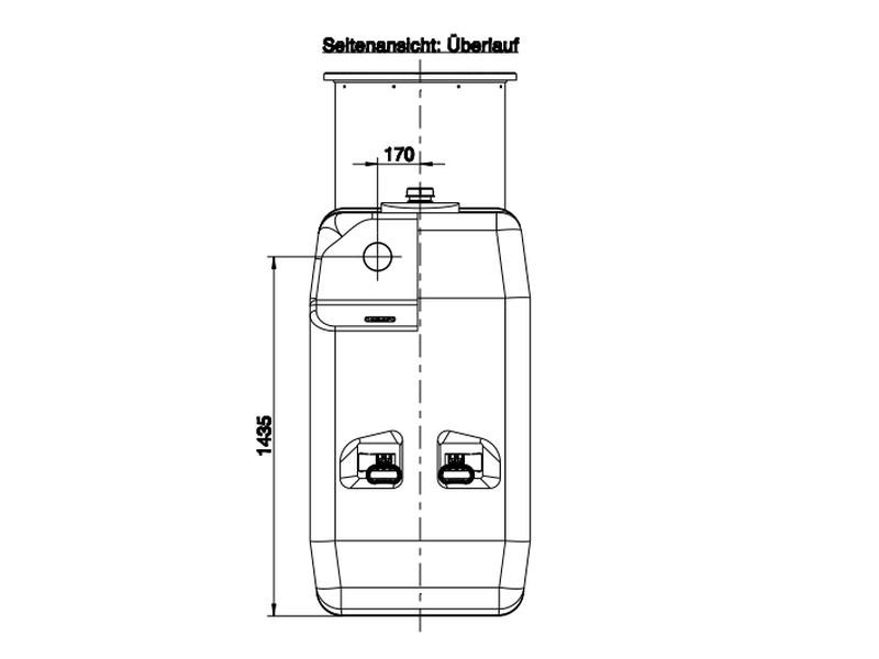 Roth Regenwasser Sammelbehälter 3000 Liter inkl. Filterkorb