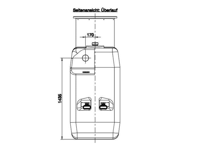 Roth Regenwasser Sammelbehälter 3000 Liter inkl. Filterkorb