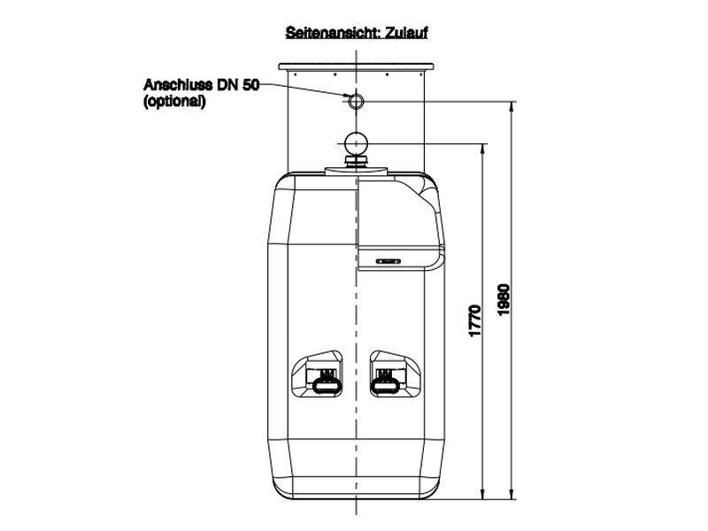 Roth Regenwasser Sammelbehälter 3000 Liter inkl. Filterkorb