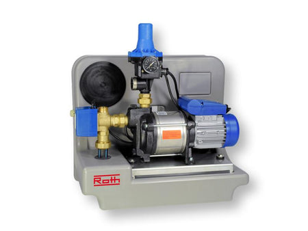 Roth Regenwasseranlage für Hausanschluss ECO, 3500 Liter, mit Flachtank & Pumpen-Modul Standard