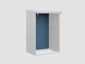 Rückwand EcoStar-Kaminholzregale Typ 1 blau