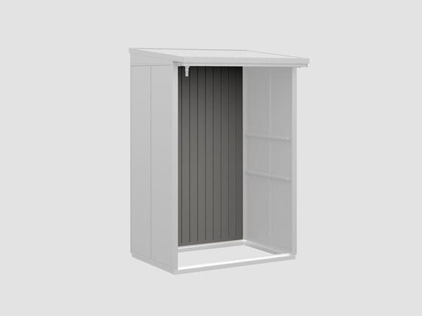 Rückwand EcoStar-Kaminholzregale Typ 1 grau