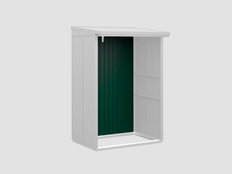 Rückwand EcoStar-Kaminholzregale Typ 1 grün